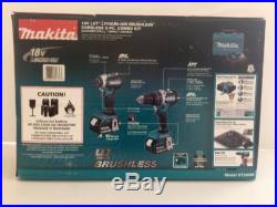 Makita XT269M 18V Li-Ion Brushless Combo Kit Hammer Drill/ Impact Driver