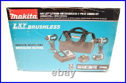 Makita XT269M 2-Tool Hammer Drill/Impact Driver Combo Kit 18V 1338