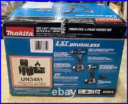 Makita XT281S Brushless 18V LXT Li-Ion Drill Driver/Impact Driver Kit With EXTRAS