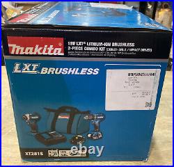 Makita XT281S Brushless 18V LXT Li-Ion Drill Driver/Impact Driver Kit With EXTRAS