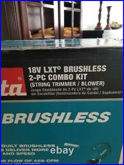 Makita XT287SM1 18V LXT Brushless Combo Kit Blower Trimmer