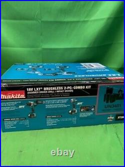 Makita XT288T 18V LXT Li-Ion Brushless Cordless Drill/Driver Combo Kit NEW (FLR)