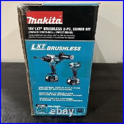 Makita XT288T 18V LXT Lithium-Ion Brushless Cordless Combo Kit (5.0Ah) NEW