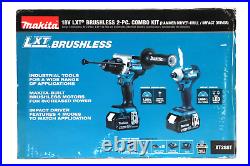 Makita XT288T 18 Volt LXT Lithium-Ion Brushless Cordless 2-Piece Combo Kit