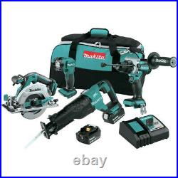 Makita XT454T 18V LXT BL Lithium-Ion 4-Tool Combo Kit with2 Batteries (5 Ah) New