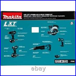 Makita XT505 18V LXT Lithium-Ion Cordless 5-Pc. Combo Kit (3.0Ah)