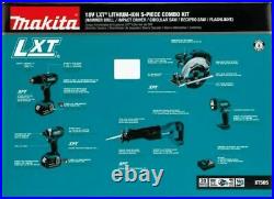 Makita XT505 18V LXT Lithium-Ion Cordless 5-Piece Combo Kit? 5 Piece