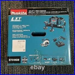 Makita XT510SM 18V Cordless 5-Tool Combo Kit