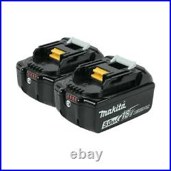 Makita XTR01Z 18V LXT Brushless Cordless Compact Router, BL1850B-2 5.0Ah Battery