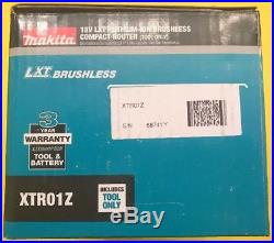 Makita XTR01Z 18V LXT Lithium-Ion Brushless Cordless Compact Router TOOL ONLY