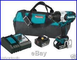 Makita XWT07M 18-Volt 3/4-Inch LXT Lithium-Ion Cordless Drive Impact Wrench Kit