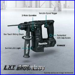 Makita Xrh06zb 18v Sub Compact Brushless 11/16 Rotary Hammer Tool Only