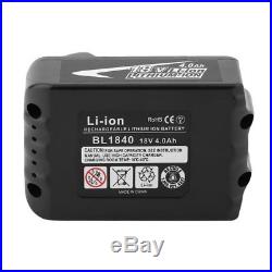NEW 4 Pack Makita LED GAUGE BL1840B 18V GENUINE Battery 4.0 AH 18 Volt Fuel HP