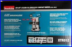 NEW IN BOX Makita 18V XTR01Z Brushless Cordless Battery Compact Router 18 Volt