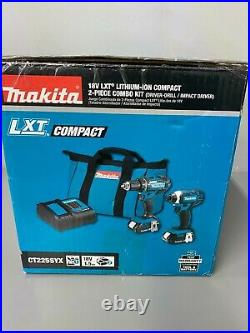 NEW Makita CT225SYX 18V Compact Lithium-Ion Cordless 2-Piece Combo Kit (1.5Ah)