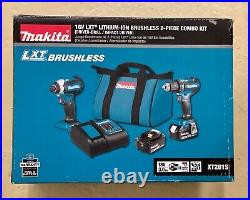 NEW Makita XT281S 18 Volt 3.0Ah 2-Tool Brushless Cordless Driver Combo Kit