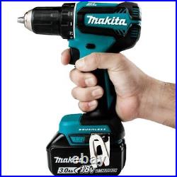 New Makita 18V Lxt Lithium-Ion Brushless Cordless 1/2 In. Driver-Drill Kit 3Ah