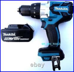 New Makita 18V XPH07 LXT Brushless 1/2 Hammer Drill, 1 BL1850B Battery 18 Volt