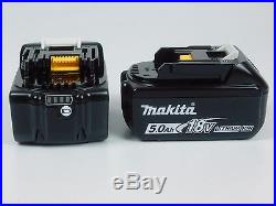 New Makita 2 Pack of Batteries 18-Volt LXT Lithium-Ion 5.0Ah Battery Gauge 18V