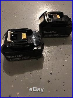 New Makita BL1850B 18V 5.0Ah Lithium Ion Battery 2 Batteries BL1850-2 BL1850B-2