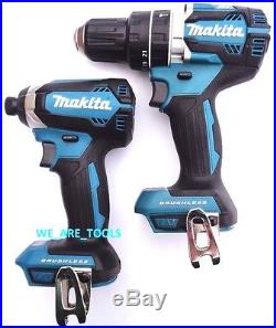 New Makita Brushless 18 Volt XPH12 1/2 Hammer Drill + XDT13 Cordless 1/4 Impact