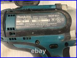 Used Makita BDF451 18V Lithium-Ion Hammer Drill & BTD140 Impact Driver Combo Kit