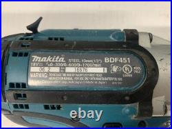 Used Makita BDF451 18V Lithium-Ion Hammer Drill & BTD140 Impact Driver Combo Kit